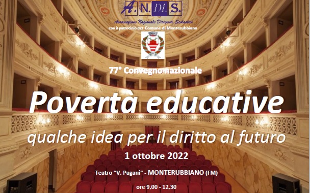 77esimo Convegno Nazionale Povertà educative qualche idea per il diritto al futuro