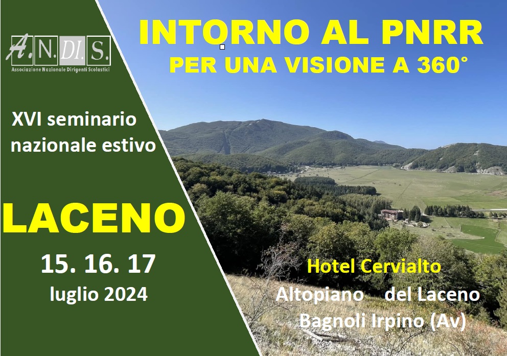 XVI Seminario Nazionale Estivo dell’ANDIS - Laceno – Bagnoli Irpino (AV) 